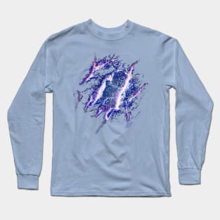 blue lightning Long Sleeve T-Shirt